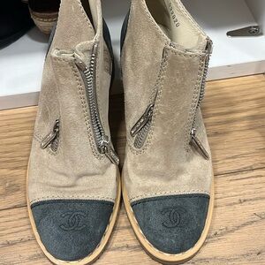 Chanel bootie rubber sole very little use number 38